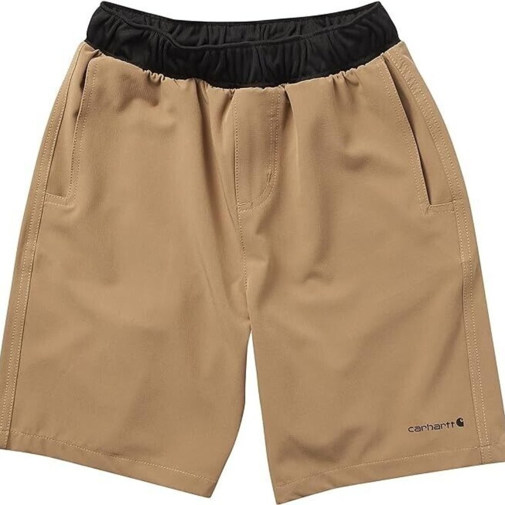 Carhartt Boys Ripstop Work Shorts Brown Size 12 NWT